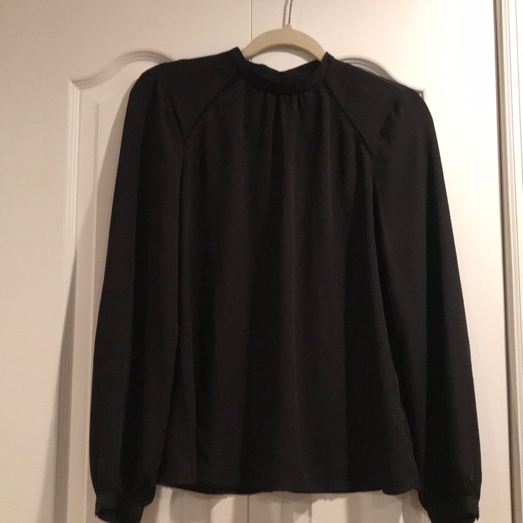 Express Button Back Blouse
